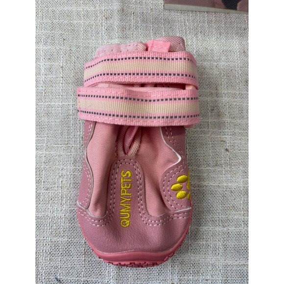 Pet Shoes For Dogs Size 3 Pink Waterproof Non-Slip Adjustable Straps Durable - Picture 2 of 5